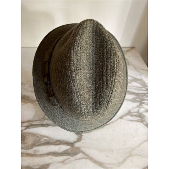 World's Best 100% Wool Vintage 1950's Green Fedora - Picture 3 of 7
